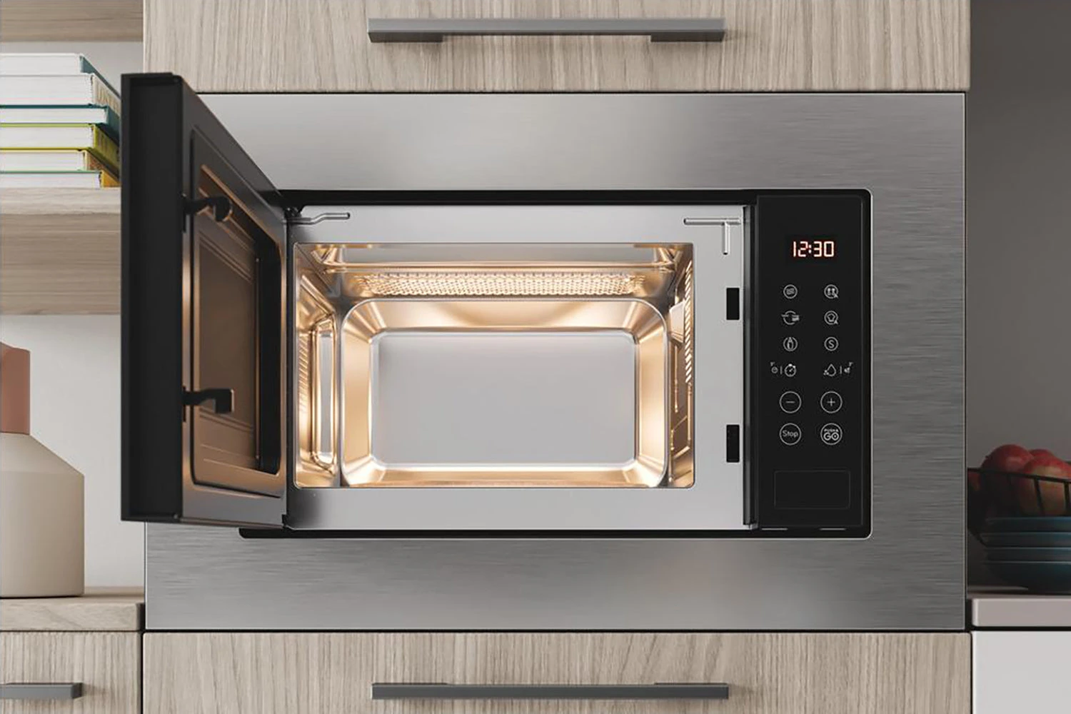 Indesit Built In Microwave | MWI120GX | Stainless Steel 7 Indesit Built In Microwave | MWI120GX | Stainless Steel - Image 5