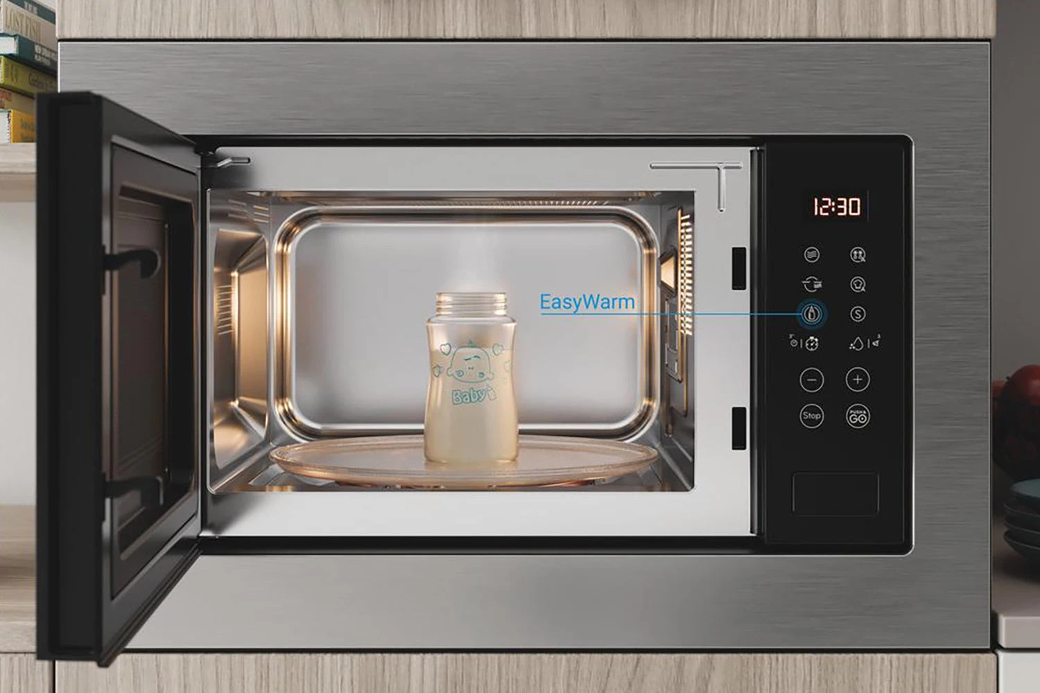 Indesit Built In Microwave | MWI125GX | Stainless Steel 7 Indesit Built In Microwave | MWI125GX | Stainless Steel - Image 5