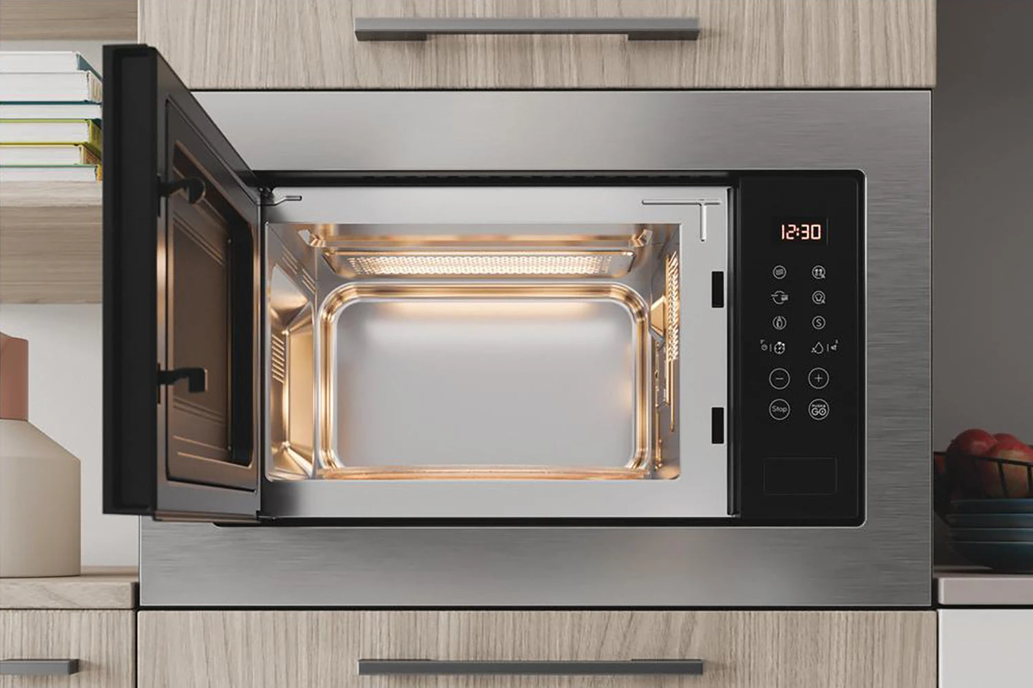 Indesit Built In Microwave | MWI125GX | Stainless Steel 8 Indesit Built In Microwave | MWI125GX | Stainless Steel - Image 6