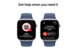 Apple Watch Series 10 | 42mm | Silver Aluminium Case Denim Sport Band S/M -Home Appliances MWWA3QAA 6