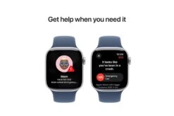 Apple Watch Series 10 | 42mm | Silver Aluminium Case Denim Sport Band M/L -Home Appliances MWWC3QAA 6