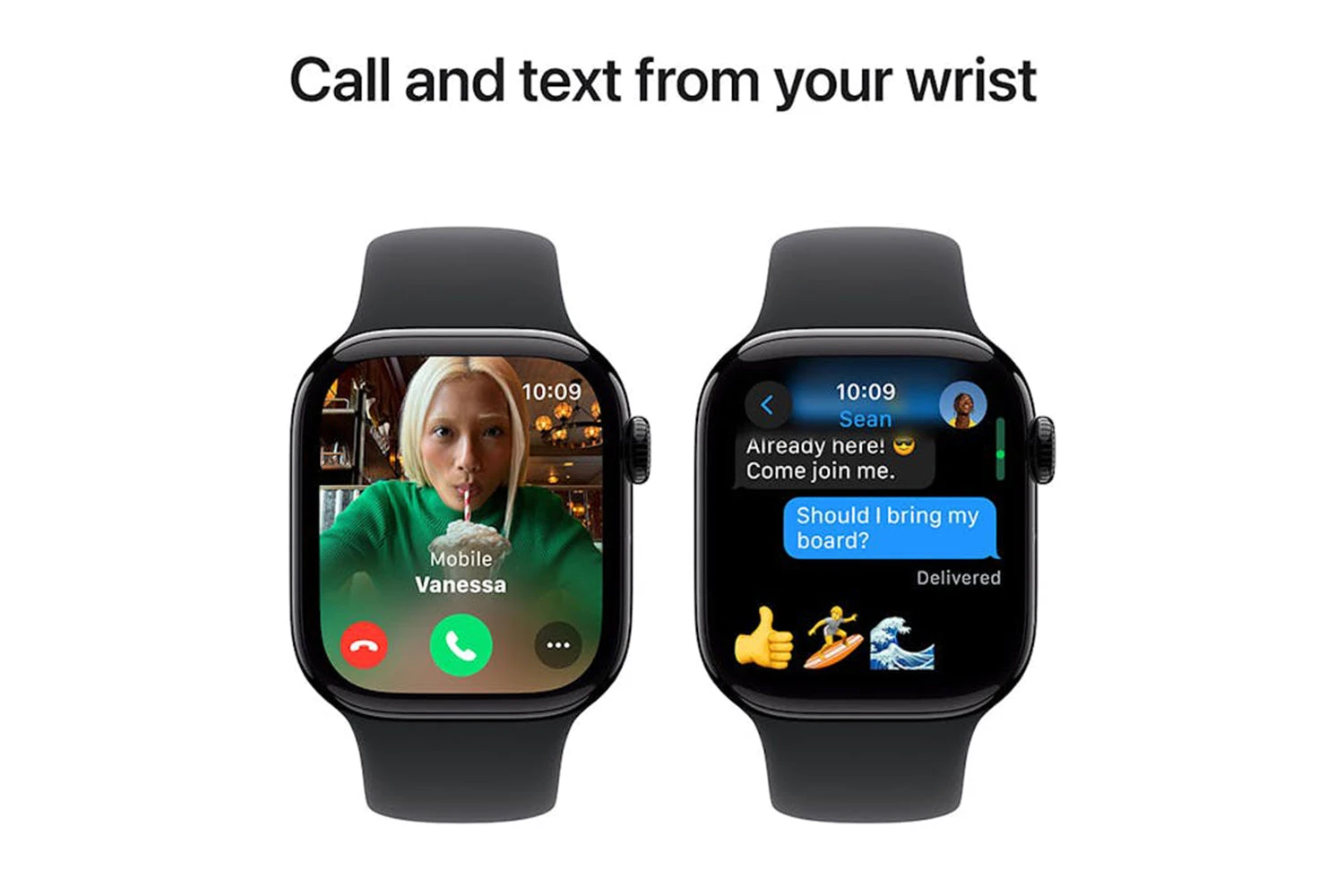 Apple Watch Series 10 | 42mm | Jet Black Aluminium Case Black Sport Band S/M 9 Apple Watch Series 10 | 42mm | Jet Black Aluminium Case Black Sport Band S/M - Image 7