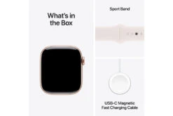 Apple Watch Series 10 | 42mm | Rose Gold Aluminium Case Light Blush Sport Band M/L -Home Appliances MWWJ3QAA 9