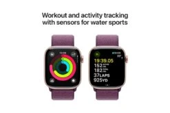 Apple Watch Series 10 | 42mm | Rose Gold Aluminium Case Plum Sport Loop -Home Appliances MWWK3QAA 4