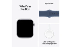 Apple Watch Series 10 | 46mm | Silver Aluminium Case Denim Sport Band M/L -Home Appliances MWWM3QAA 9
