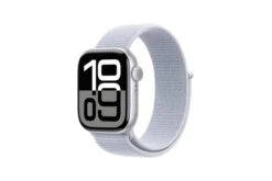 Apple Watch Series 10 | 46mm | Silver Aluminium Case Blue Cloud Sport Loop -Home Appliances MWWN3QAA 1