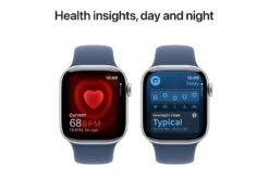 Apple Watch Series 10 GPS + Cellular | 42mm | Silver Aluminium Case With Denim Sport Band M/L -Home Appliances MWX43QAA 5