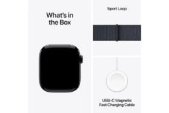 Apple Watch Series 10 GPS + Cellular | 42mm | Jet Black Aluminium Case With Ink Sport Loop -Home Appliances MWX83QAA 9