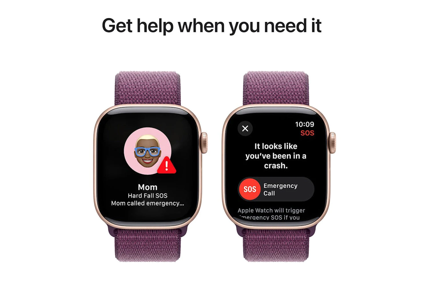 Apple Watch Series 10 GPS + Cellular | 42mm | Rose Gold Aluminium Case With Plum Sport Loop 8 Apple Watch Series 10 GPS + Cellular | 42mm | Rose Gold Aluminium Case With Plum Sport Loop - Image 6