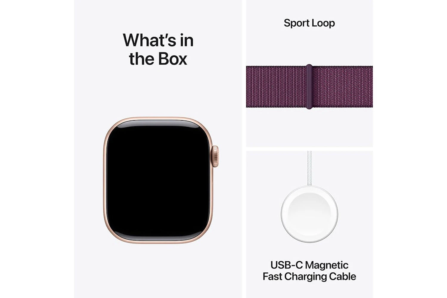 Apple Watch Series 10 GPS + Cellular | 42mm | Rose Gold Aluminium Case With Plum Sport Loop 10 Apple Watch Series 10 GPS + Cellular | 42mm | Rose Gold Aluminium Case With Plum Sport Loop - Image 8