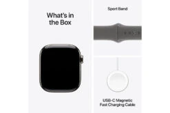 Apple Watch Series 10 GPS + Cellular | 42mm | Natural Titanium Case With Stone Grey Sport Band S/M -Home Appliances MWXD3QAA 8