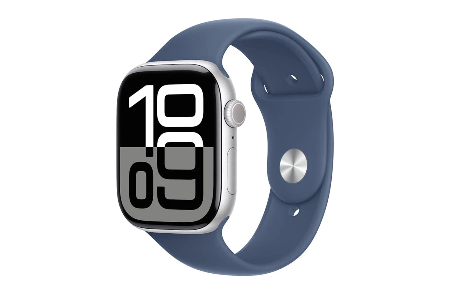 Apple Watch Series 10 GPS + Cellular | 46mm | Silver Aluminium Case With Denim Sport Band M/L 4 Apple Watch Series 10 GPS + Cellular | 46mm | Silver Aluminium Case With Denim Sport Band M/L - Image 2