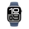 Apple Watch Series 10 GPS + Cellular | 46mm | Silver Aluminium Case With Denim Sport Band M/L