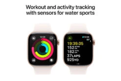 Apple Watch Series 10 GPS + Cellular | 46mm | Rose Gold Aluminium Case With Light Blush Sport Band S/M -Home Appliances MWY63QAA 4