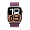 Apple Watch Series 10 GPS + Cellular | 46mm | Rose Gold Aluminium Case With Plum Sport Loop -Home Appliances MWY83QAA 2