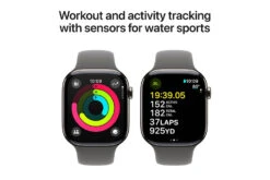 Apple Watch Series 10 GPS + Cellular | 46mm | Natural Titanium Case With Stone Grey Sport Band S/M -Home Appliances MWY93QAA 4