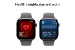 Apple Watch Series 10 GPS + Cellular | 46mm | Natural Titanium Case With Stone Grey Sport Band S/M -Home Appliances MWY93QAA 5