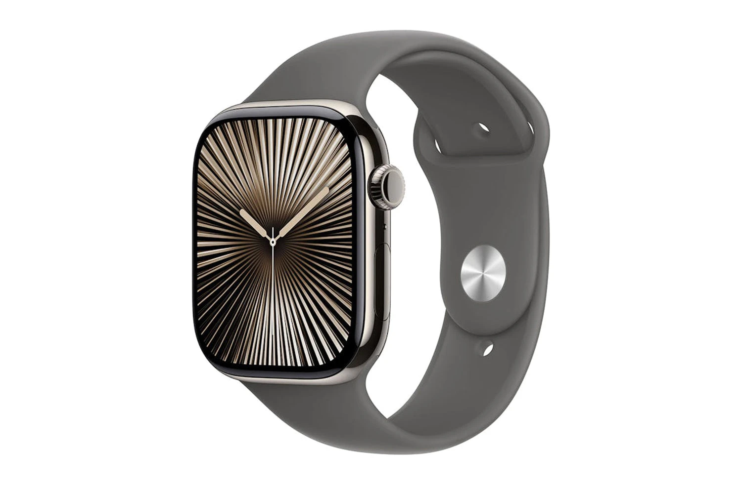 Apple Watch Series 10 GPS + Cellular | 46mm | Natural Titanium Case With Stone Grey Sport Band M/L 4 Apple Watch Series 10 GPS + Cellular | 46mm | Natural Titanium Case With Stone Grey Sport Band M/L - Image 2