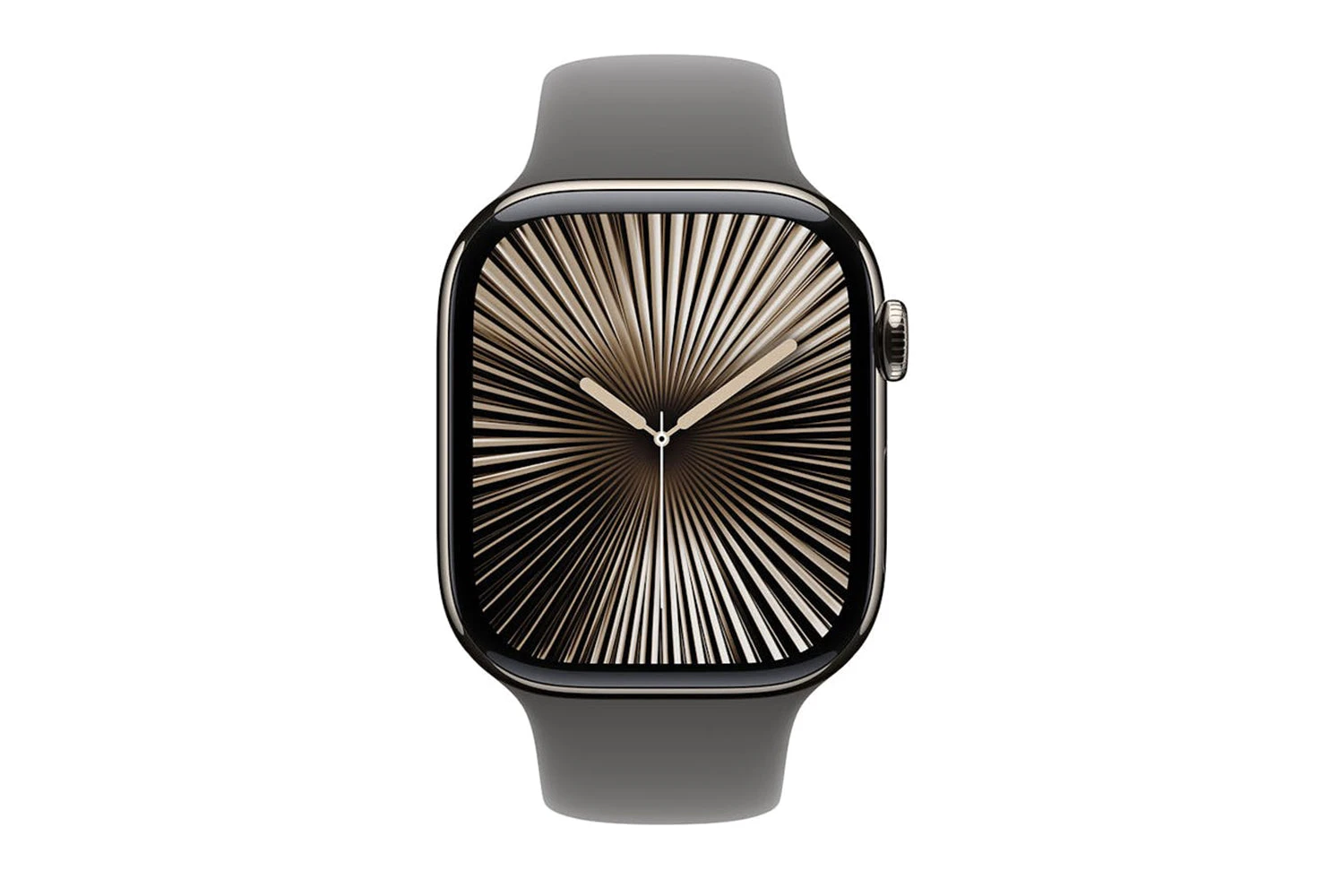 Apple Watch Series 10 GPS + Cellular | 46mm | Natural Titanium Case With Stone Grey Sport Band M/L 3 Apple Watch Series 10 GPS + Cellular | 46mm | Natural Titanium Case With Stone Grey Sport Band M/L