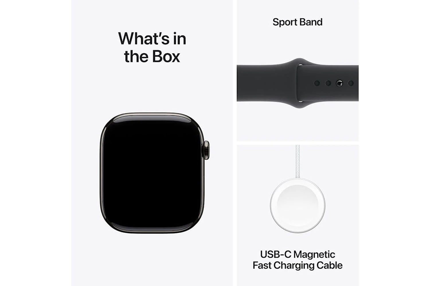 Apple Watch Series 10 GPS + Cellular | 46mm | Slate Titanium Case With Black Sport Band M/L 10 Apple Watch Series 10 GPS + Cellular | 46mm | Slate Titanium Case With Black Sport Band M/L - Image 8