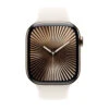 Apple Watch Series 10 GPS + Cellular | 46mm | Gold Titanium Case With Starlight Sport Band S/M -Home Appliances MWYX3QAA 2