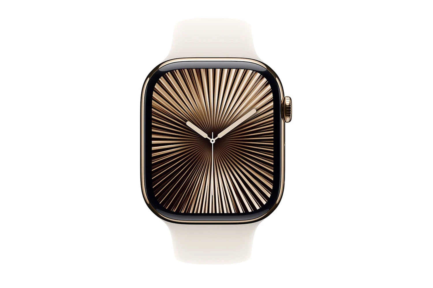 Apple Watch Series 10 GPS + Cellular | 46mm | Gold Titanium Case With Starlight Sport Band M/L 3 Apple Watch Series 10 GPS + Cellular | 46mm | Gold Titanium Case With Starlight Sport Band M/L