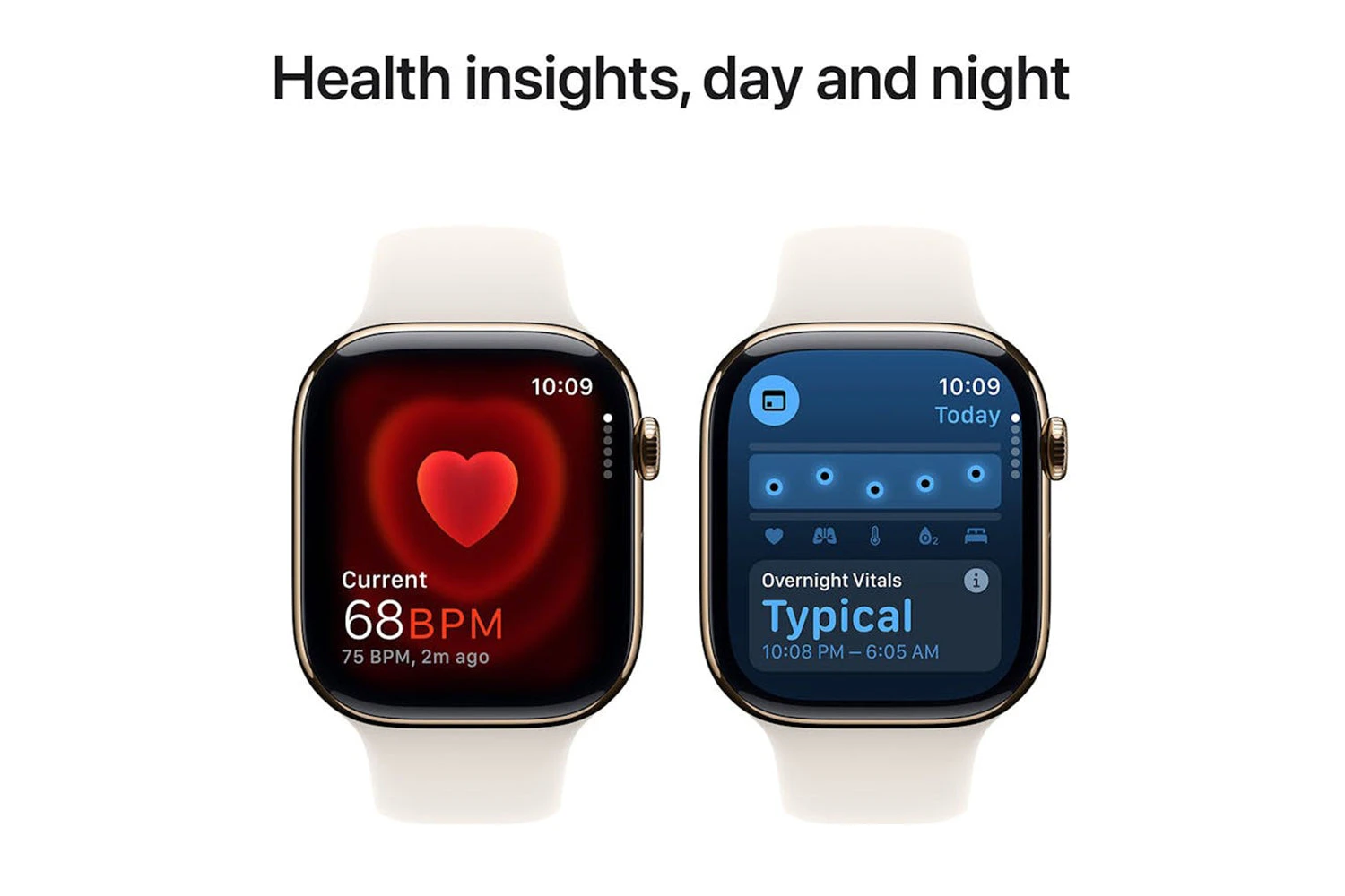 Apple Watch Series 10 GPS + Cellular | 46mm | Gold Titanium Case With Starlight Sport Band M/L 7 Apple Watch Series 10 GPS + Cellular | 46mm | Gold Titanium Case With Starlight Sport Band M/L - Image 5