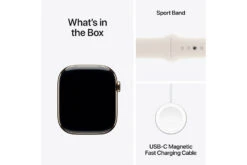 Apple Watch Series 10 GPS + Cellular | 46mm | Gold Titanium Case With Starlight Sport Band M/L 18 Apple Watch Series 10 GPS + Cellular | 46mm | Gold Titanium Case With Starlight Sport Band M/L -Home Appliances MWYY3QAA 8