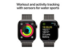 Apple Watch Series 10 GPS + Cellular | 42mm | Slate Titanium Case With Slate Milanese Loop -Home Appliances MX053QAA 4