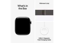 Apple Watch Series 10 GPS + Cellular | 42mm | Slate Titanium Case With Slate Milanese Loop -Home Appliances MX053QAA 8