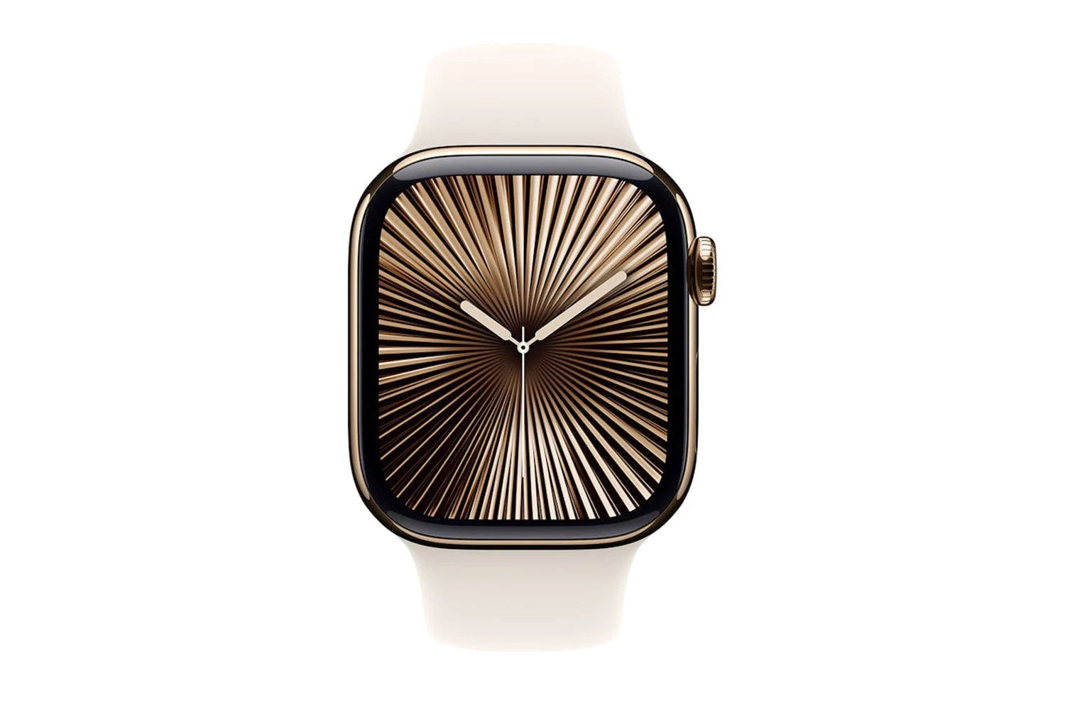 Apple Watch Series 10 GPS + Cellular | 42mm | Gold Titanium Case With Starlight Sport Band M/L 3 Apple Watch Series 10 GPS + Cellular | 42mm | Gold Titanium Case With Starlight Sport Band M/L