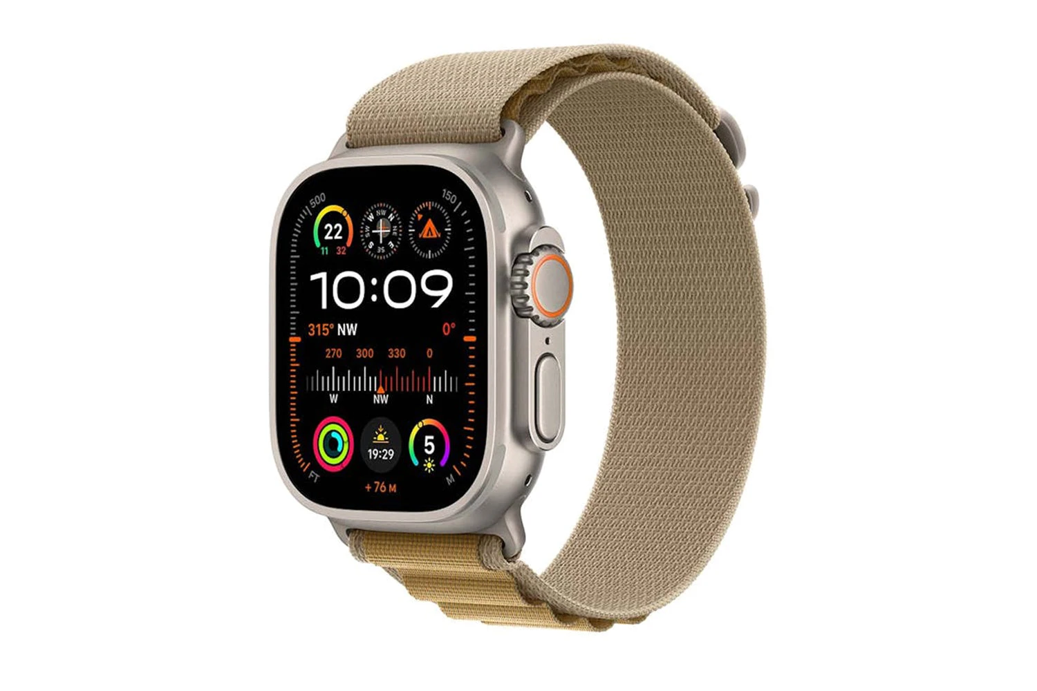 Apple Watch Ultra 2 | 49mm | Natural Titanium Case With Tan Alpine Loop M 4 Apple Watch Ultra 2 | 49mm | Natural Titanium Case With Tan Alpine Loop M - Image 2
