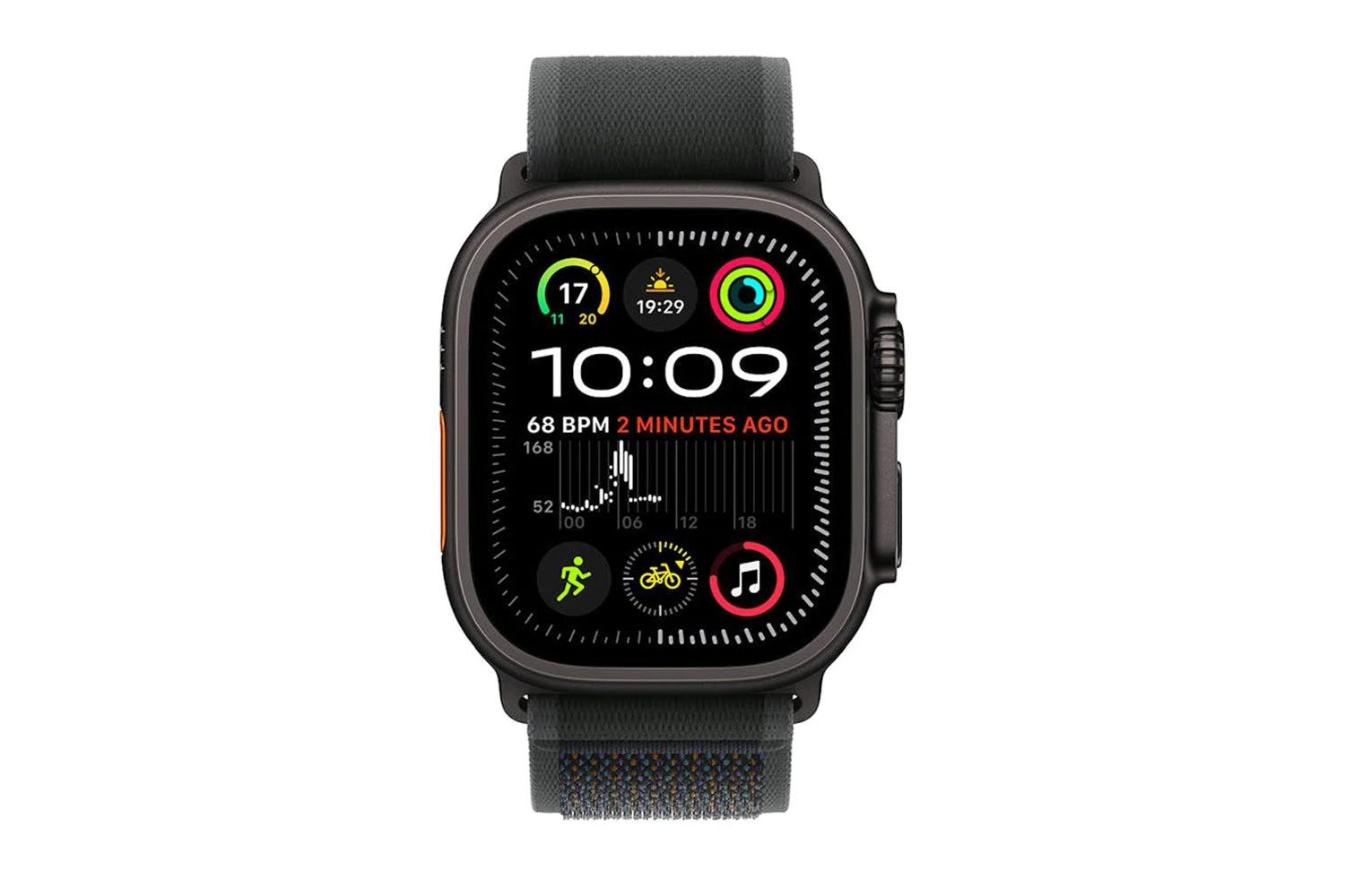 Apple Watch Ultra 2 GPS + Cellular | 49mm | Black Titanium Case With Black Trail Loop S/M 3 Apple Watch Ultra 2 GPS + Cellular | 49mm | Black Titanium Case With Black Trail Loop S/M