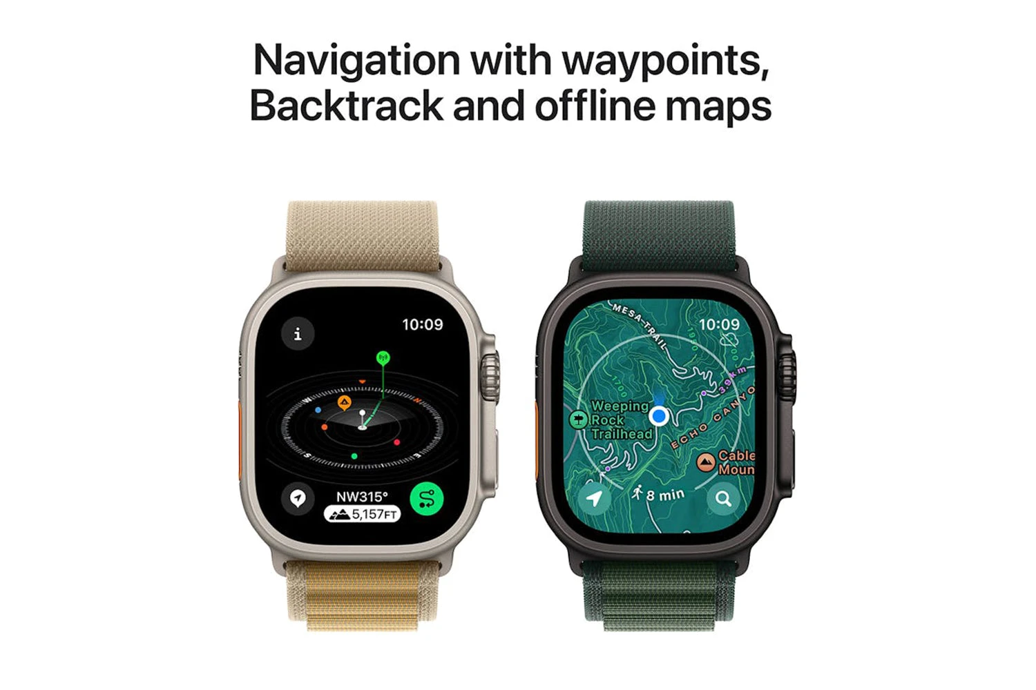 Apple Watch Ultra 2 GPS + Cellular | 49mm | Black Titanium Case With Black Trail Loop S/M 8 Apple Watch Ultra 2 GPS + Cellular | 49mm | Black Titanium Case With Black Trail Loop S/M - Image 6