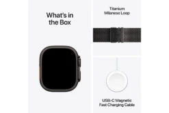 Apple Watch Ultra 2 GPS + Cellular | 49mm | Black Titanium Case With Black Titanium Milanese Loop Small -Home Appliances MX4W3QAA 8