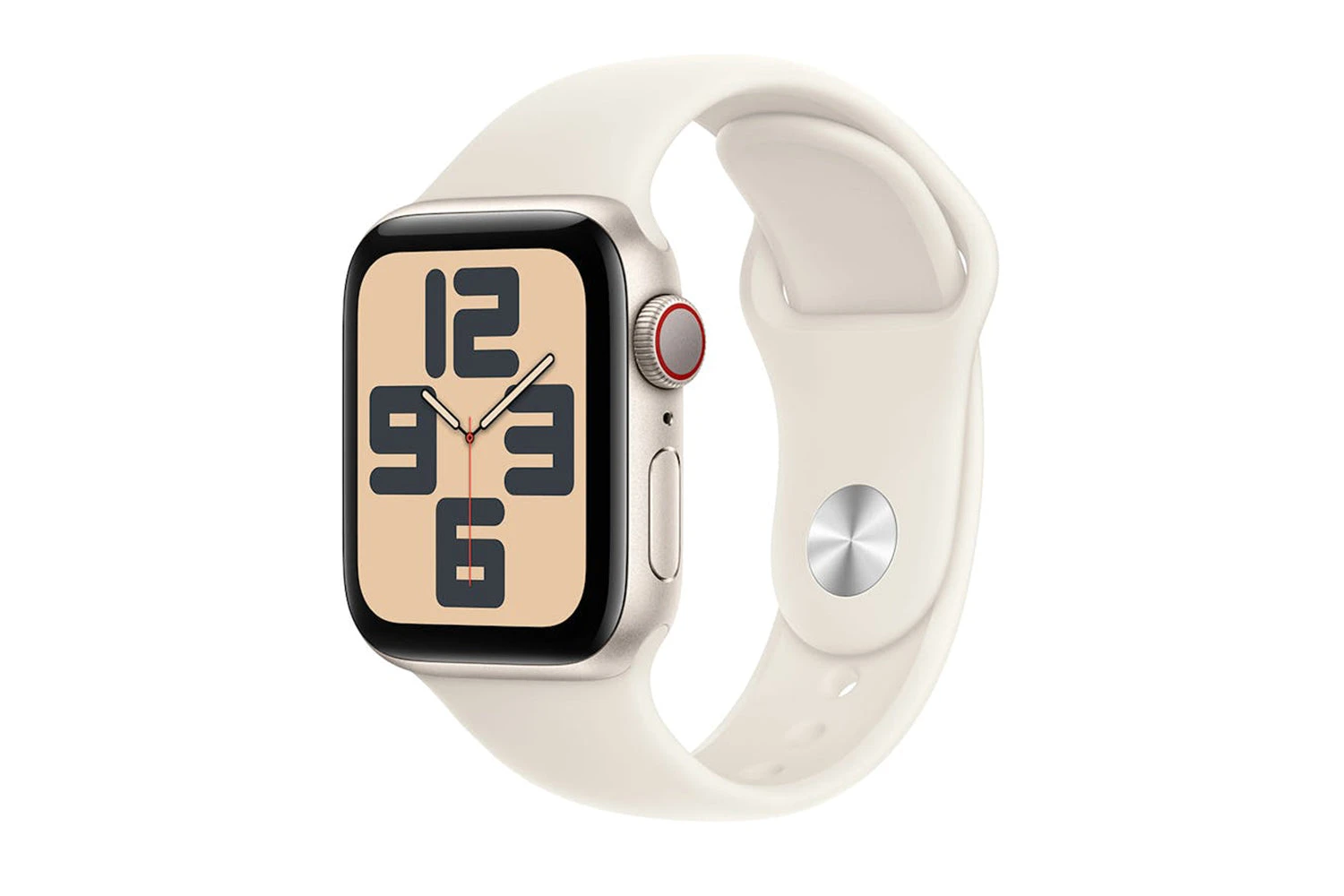 Apple Watch SE GPS + Cellular | 40mm | Starlight Aluminium Case With Starlight Sport Band S/M 4 Apple Watch SE GPS + Cellular | 40mm | Starlight Aluminium Case With Starlight Sport Band S/M - Image 2