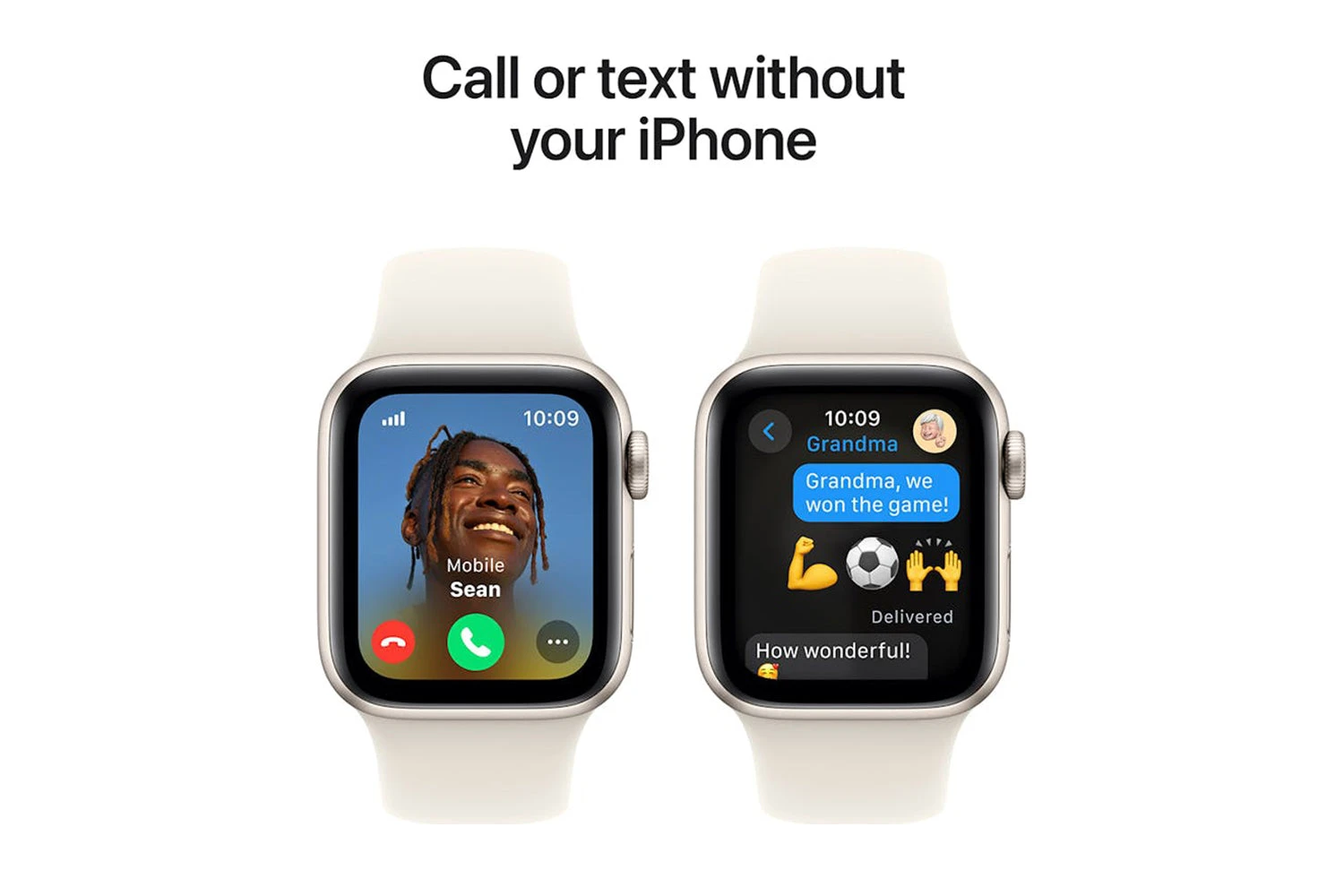 Apple Watch SE GPS + Cellular | 40mm | Starlight Aluminium Case With Starlight Sport Band S/M 6 Apple Watch SE GPS + Cellular | 40mm | Starlight Aluminium Case With Starlight Sport Band S/M - Image 4