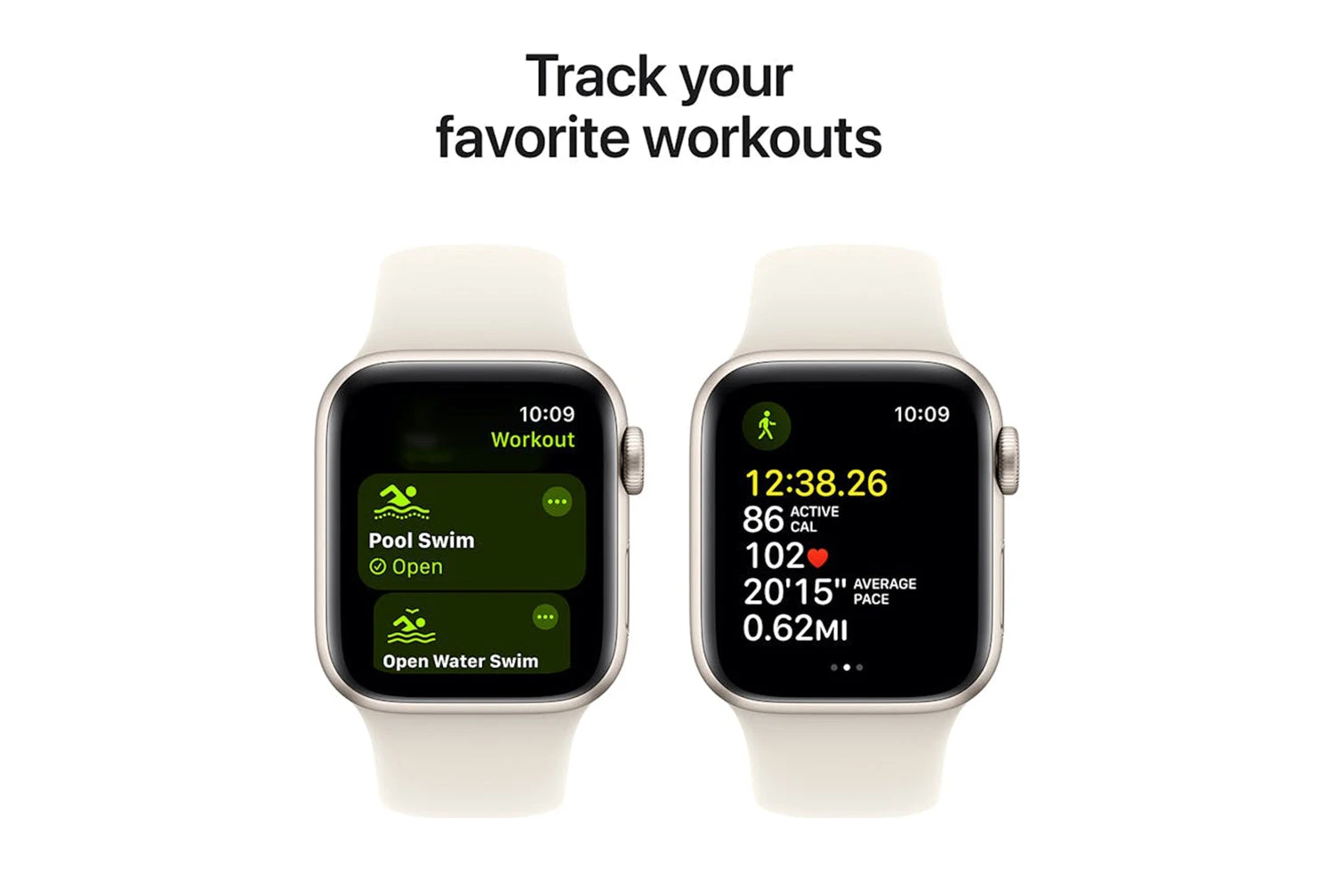 Apple Watch SE GPS + Cellular | 40mm | Starlight Aluminium Case With Starlight Sport Band S/M 8 Apple Watch SE GPS + Cellular | 40mm | Starlight Aluminium Case With Starlight Sport Band S/M - Image 6