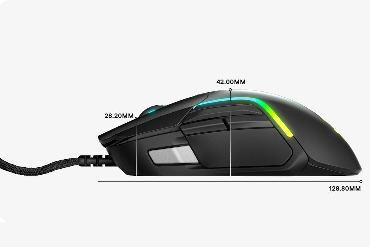 SteelSeries Rival 5 Wired Gaming Mouse | Matte Black 8 SteelSeries Rival 5 Wired Gaming Mouse | Matte Black - Image 6