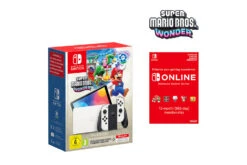Nintendo Switch OLED Model With Mario Bros Wonder Bundle | White