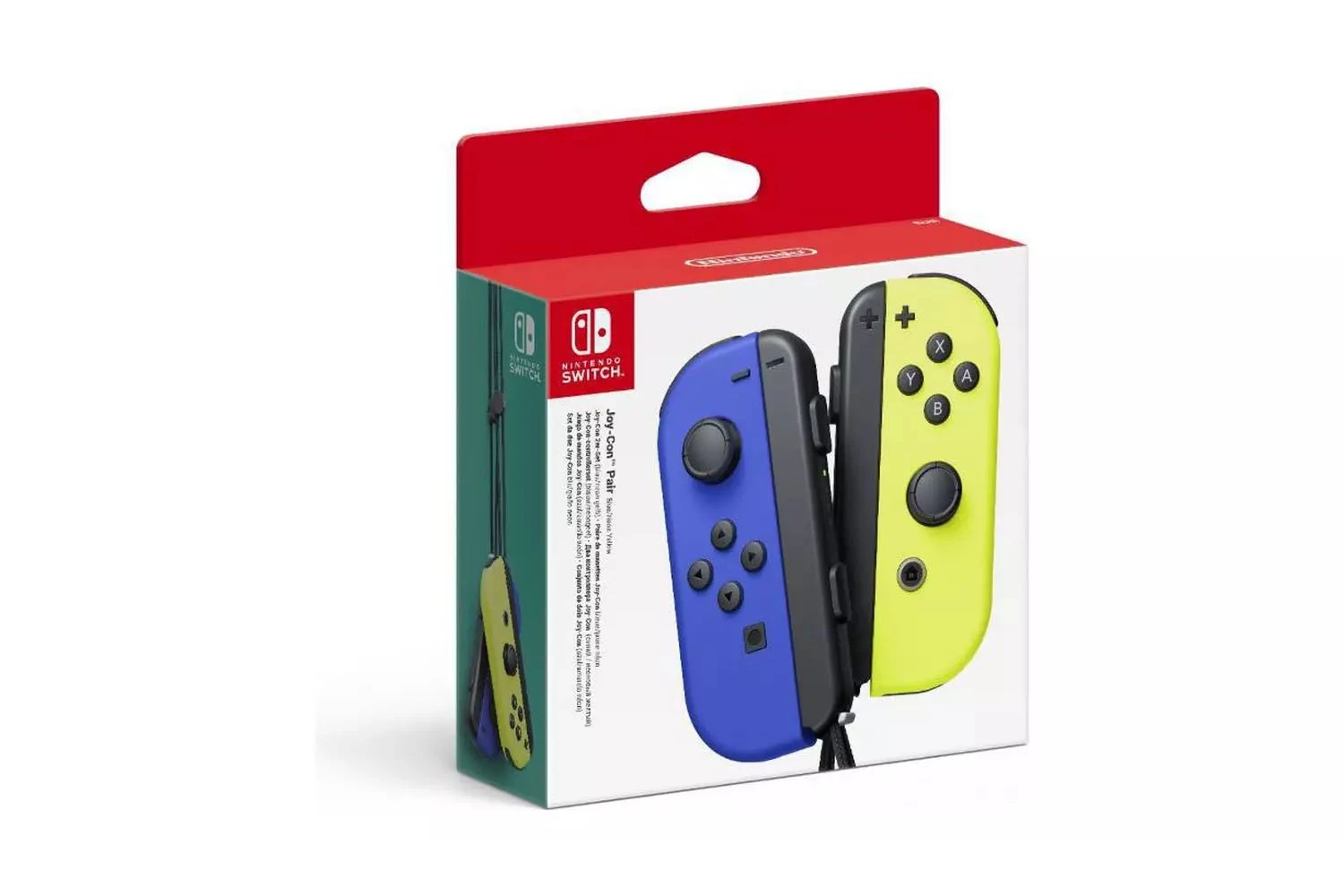 Nintendo Switch Joy-Con Controller Pair | Blue & Neon Yellow 4 Nintendo Switch Joy-Con Controller Pair | Blue & Neon Yellow - Image 2