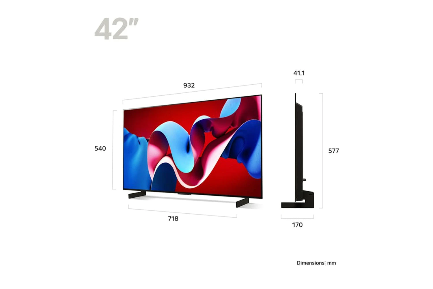 LG 42" C4 OLED Evo 4K Smart TV | OLED42C44LA.AEK 12 LG 42" C4 OLED Evo 4K Smart TV | OLED42C44LA.AEK - Image 10