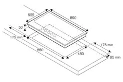 Bertazzoni 90cm Modern Series Gas Hob | P905CMODNE | Nero Matt 7 Bertazzoni 90cm Modern Series Gas Hob | P905CMODNE | Nero Matt -Home Appliances P905CMODNE 2