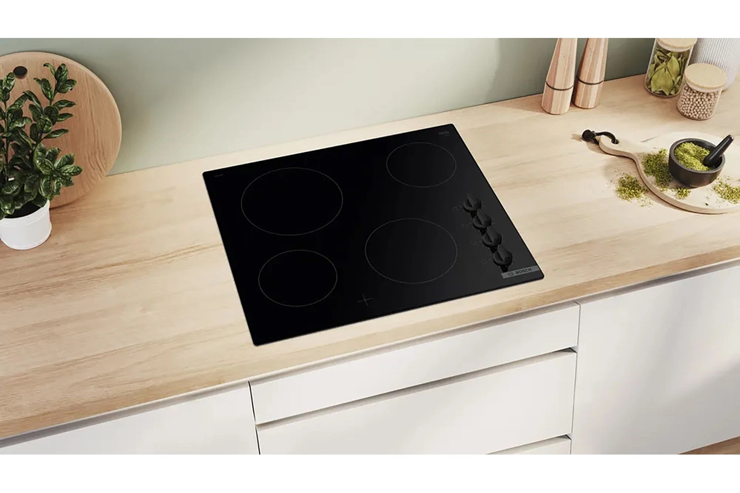Bosch 60cm Electric Hob | PKE611CA3E | Black 4 Bosch 60cm Electric Hob | PKE611CA3E | Black - Image 2