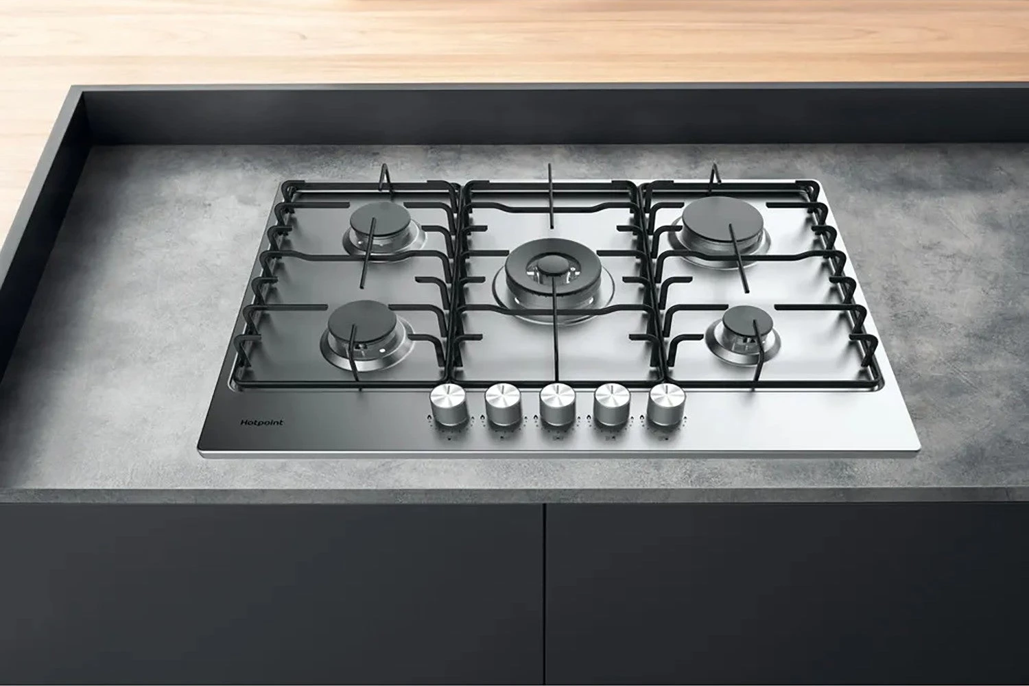 Hotpoint 58cm Built-In Gas Hob | PPH75PDFIXUK 4 Hotpoint 58cm Built-In Gas Hob | PPH75PDFIXUK - Image 2