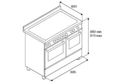 Bertazzoni 100cm Professional Series Electric Range Cooker | PRO105I3EART | Orange -Home Appliances PRO105I3EART 8