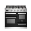 Bertazzoni 100cm Professional Series Dual Fuel Range Cooker | PRO106L3ENET | Nero -Home Appliances PRO106L3ENET