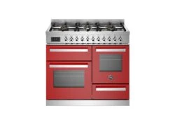 Bertazzoni 100cm Professional Series Dual Fuel Range Cooker | PRO106L3EROT | Rosso