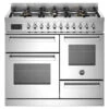 Bertazzoni 100cm Professional Series Dual Fuel Range Cooker | PRO106L3EXT | Stainless Steel -Home Appliances PRO106L3EXT 1
