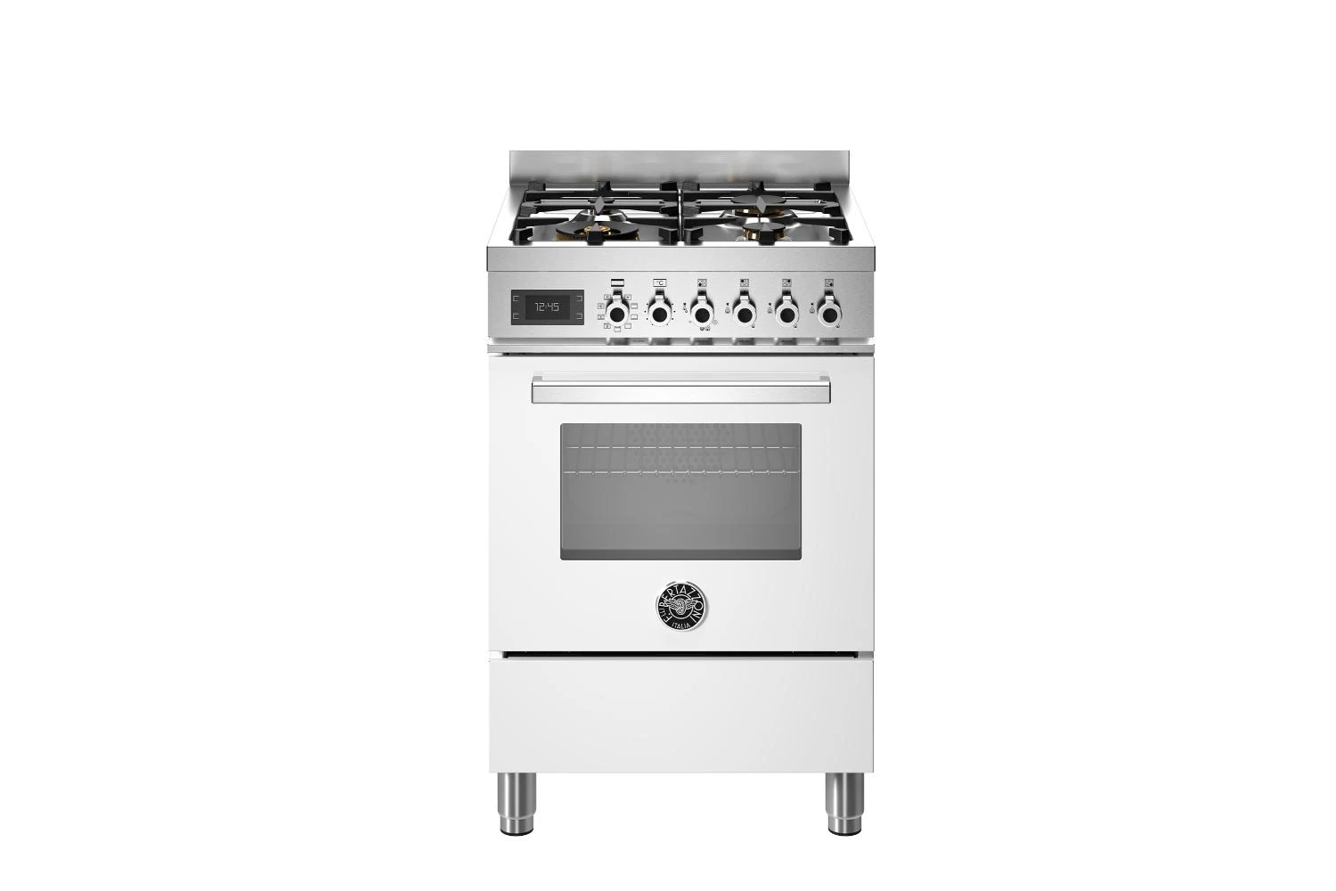 Bertazzoni 60cm Professional Series Dual Fuel Range Cooker | PRO64L1EBIT | Bianco 3 Bertazzoni 60cm Professional Series Dual Fuel Range Cooker | PRO64L1EBIT | Bianco